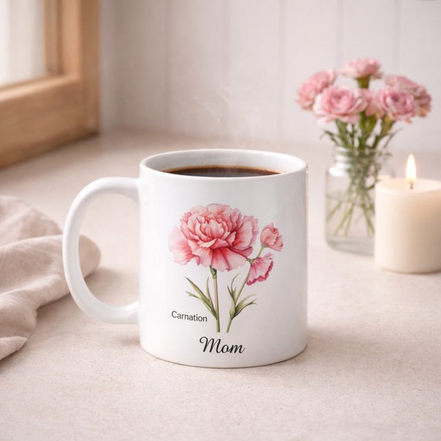 Mum January Birth Flower Coffee Mug (Creator Uploaded)