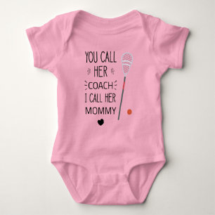 Mum Lacrosse Coach - Future Lacrosse Buddy Baby Bodysuit