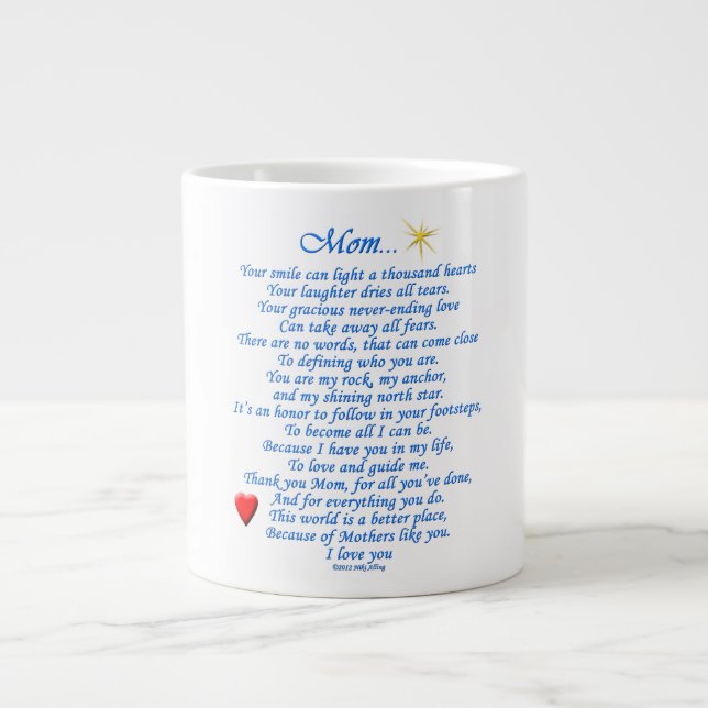 Mum... Large Coffee Mug (Front)