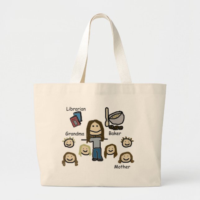 Mum Large Tote Bag (Front)