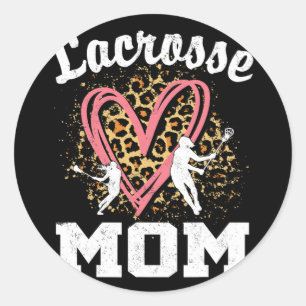 Mum Leopard Heart Matching Mothers Day Classic Round Sticker