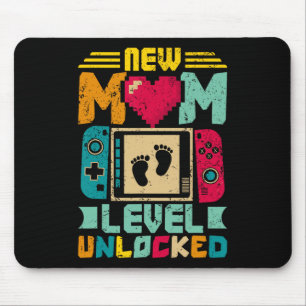 Mum Level Unlocked I Levelled Up To Mummy New Mum Mouse Mat