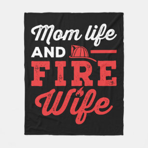 Mum Life and Fire Wife Fleece Blanket