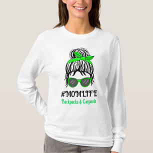 Mum Life Backpacks and Rides T-Shirt