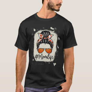 Mum Life Basketball Bleached S Basketball T-Shirt
