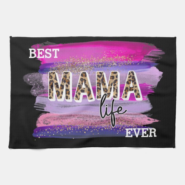 Mum Life Best Ever Customise Tea Towel (Horizontal)