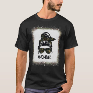 Mum Life Camouflage Ribbon Military Veteran Matchi T-Shirt