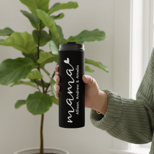 Mum Life   Custom Elegant Script Mum Mother’s Day Thermal Tumbler
