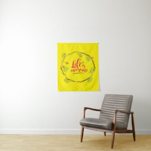 Mum life design with fun and meaningful items tapestry