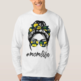 Mum Life for women yellow lemon Sunglasses & Banda T-Shirt