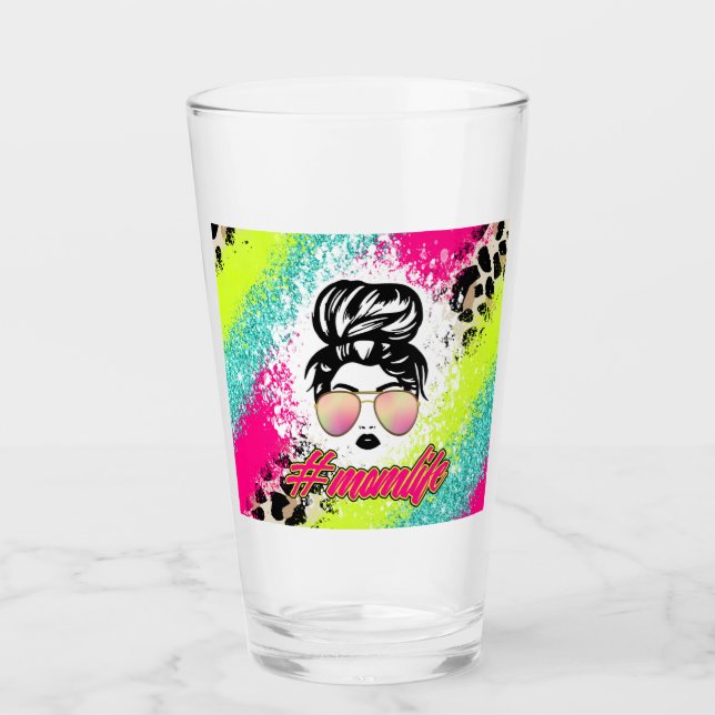 Mum Life Glass (Front)