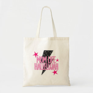 Mum Life Hallelujah Hot Pink Summer Tote Bag