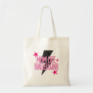 Mum Life Hallelujah Hot Pink Summer Tote Bag