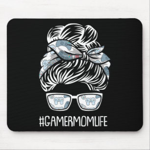 Mum Life Mothers-day Gaming Video-game Controller Mouse Mat