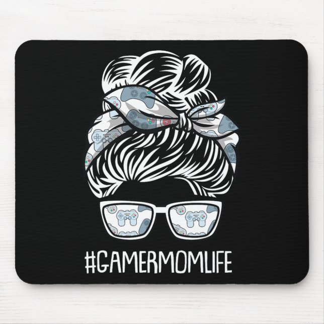 Mum Life Mothers-day Gaming Video-game Controller  Mouse Mat (Front)