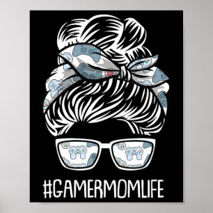 Mum Life Mothers-day Gaming Video-game Controller Poster