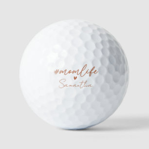 Mum Life - Rustic Charm Design Golf Balls