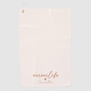 Mum Life - Rustic Charm Design Golf Towel