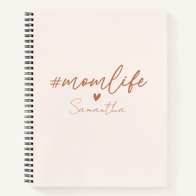 Mum Life - Rustic Charm Design Notebook (Front)