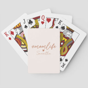 Mum Life - Rustic Charm Design Playing Cards