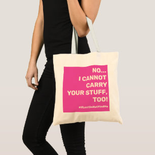 Mum Life Slogan on Hot Pink Tote Bag