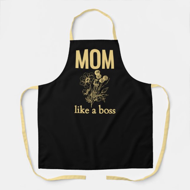 Mum Like a Boss Mother's Day Apron Gift (Front)