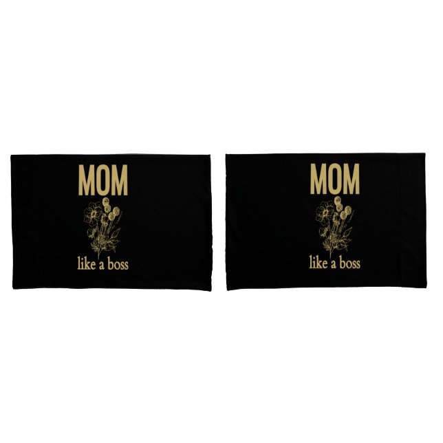 Mum Like a Boss Mother's Day Pillowcases (Front-Set)