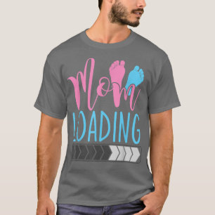 Mum Loading Future Mummy Pregnancy Announcement Pr T-Shirt