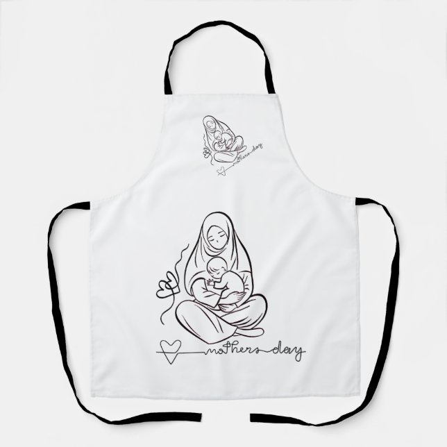 Mum Love  Beautiful Design Apron (Front)