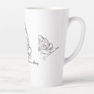 Mum Love T-shirt Beautiful Design Latte Mug