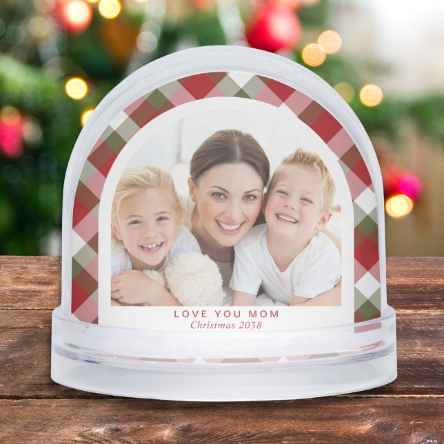 Mum Love You Arch Photo Christmas Snowglobe (Creator Uploaded)