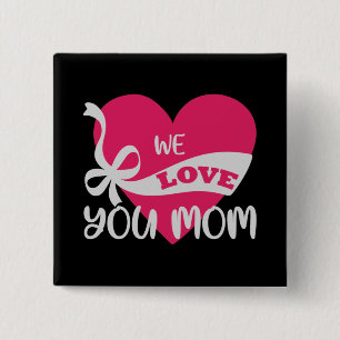 Mum - Lovely mum Mum 15 Cm Square Badge