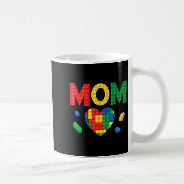 Mum lover master builder building bricks blocks coffee mug (Right)