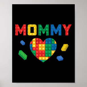 Mum Lover Master Builder Mothers Day Family Matchi Poster
