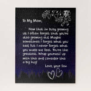 Mum Lovers To My Mum I Love You Very Much Jigsaw Puzzle