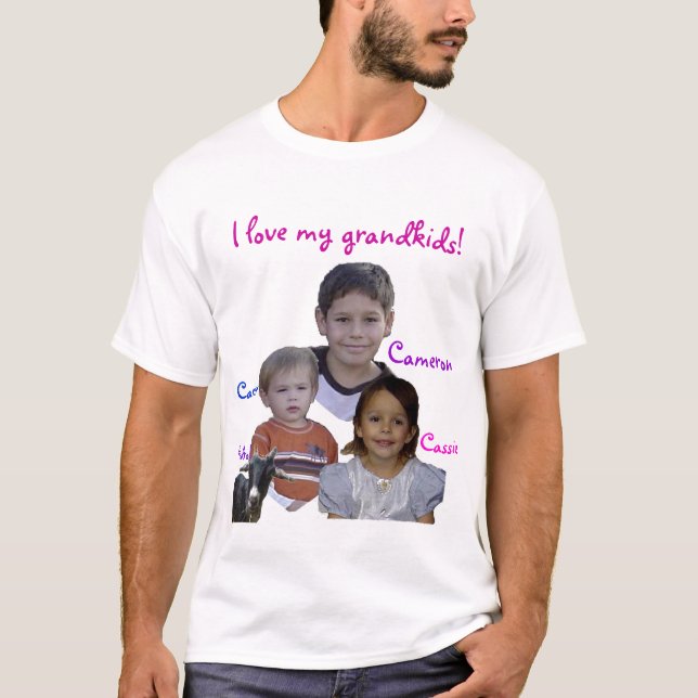 mum loves her grandkids T-Shirt (Front)