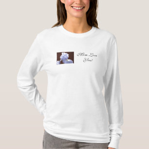 Mum Loves You! Tees Blue Iris Flower tshirt Ladies
