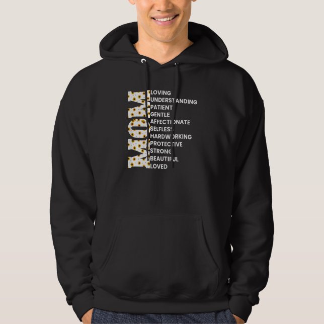 Mum Loving Understanding  Mama Motheru2019s Day Gr Hoodie (Front)