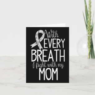 Mum Lung Cancer Awareness T Shirt Women Men Kids  Card
