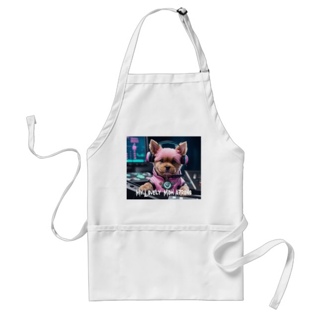 Mum Luxury Puppy Template Aprons (Front)