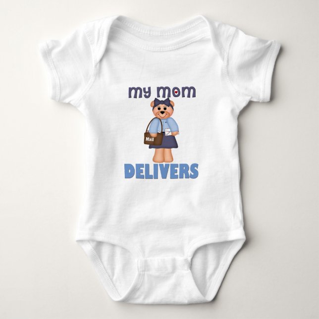 Mum Mail Carrier Baby Bodysuit (Front)