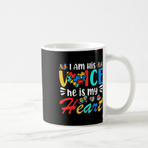 Mum Mama Autistic Autism Awareness Month Boys Son Coffee Mug