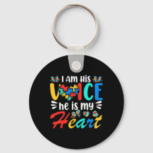 Mum Mama Autistic Autism Awareness Month Boys Son Key Ring