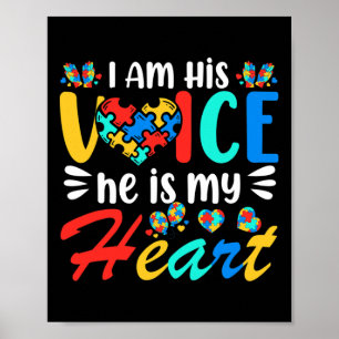 Mum Mama Autistic Autism Awareness Month Boys Son Poster