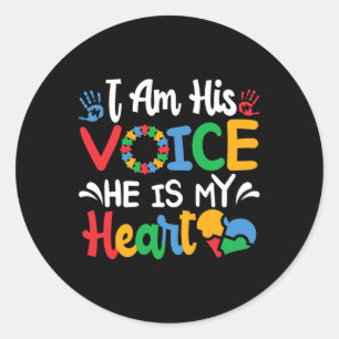 Mum Mama Autistic Autism Awareness Month Classic Round Sticker