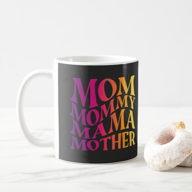 mum mama mother  coffee mug (With Donut)