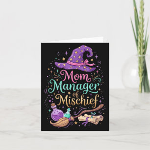 Mum Manager Of Mischief Mothers Day Funny Women Card