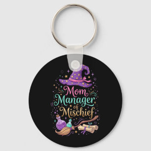 Mum Manager Of Mischief Mothers Day Funny Women Key Ring