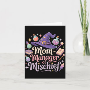 Mum Manager Of Mischief Mothers Day Magical Mum Card