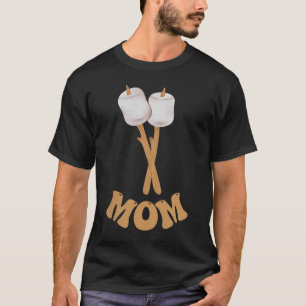 Mum marshmallow happy camper 1st birthday camping T-Shirt